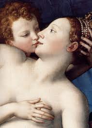 kus Cupido en Venus - Bronzino