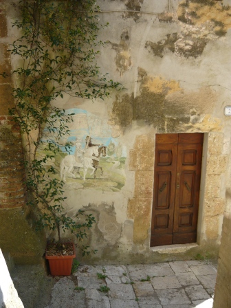 schildering in ghetto Pitigliano