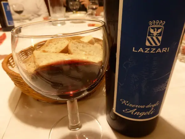 Osteria al Bianchi Vino Lazzari