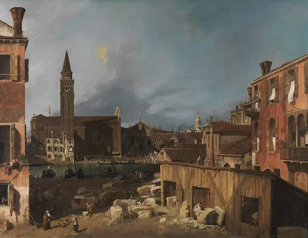 Canaletto-De-steenhouwerswerf-The-National-Gallery-Londen
