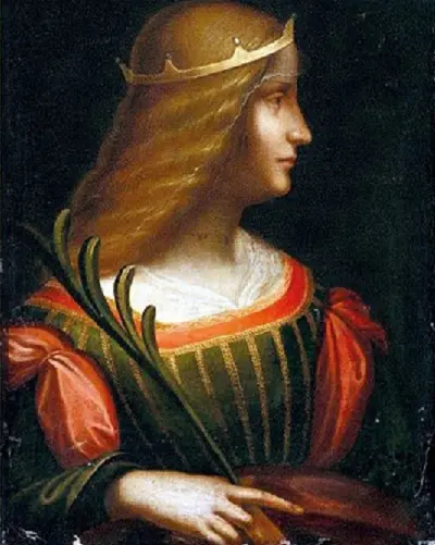 Isabella-Este-Da-Vinci-schilderij