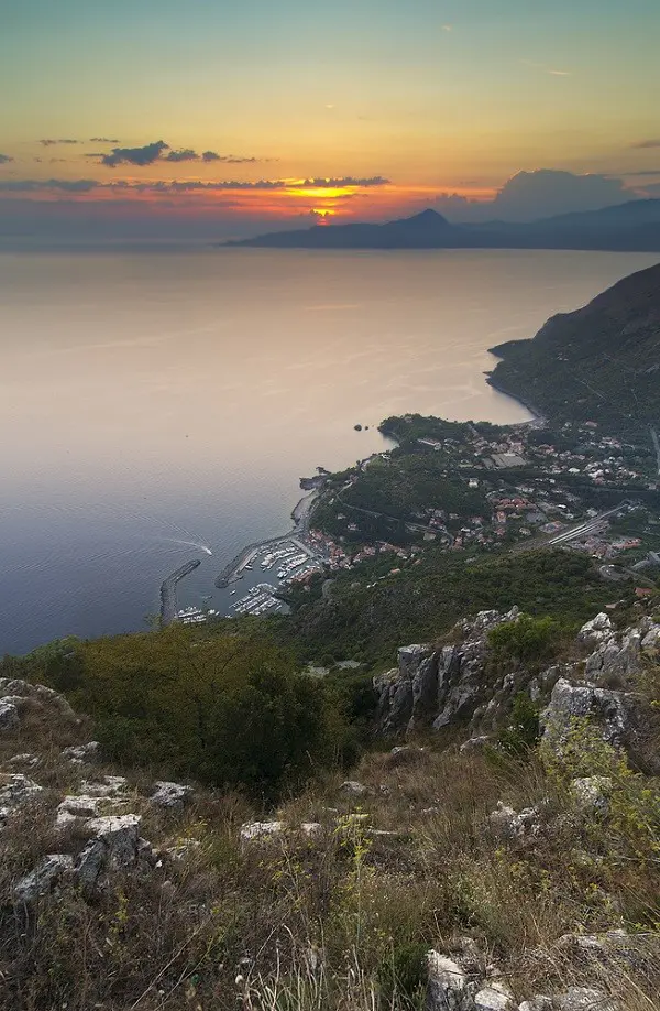 Maratea-zonsondergang