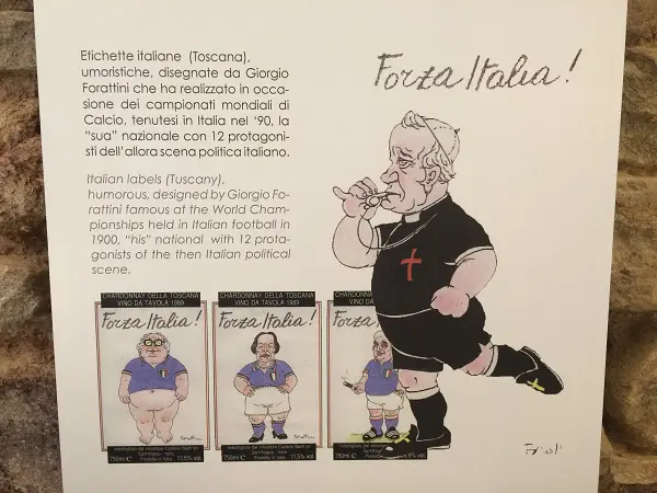 Museo-in-Grotta-Cupramontana-Le-Marche-wijn-etiketten-Forza-Italia (1)