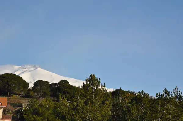 Sneeuw-Etna
