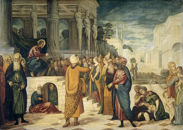 Tintoretto-Christus-en-de-overspelige-vrouw