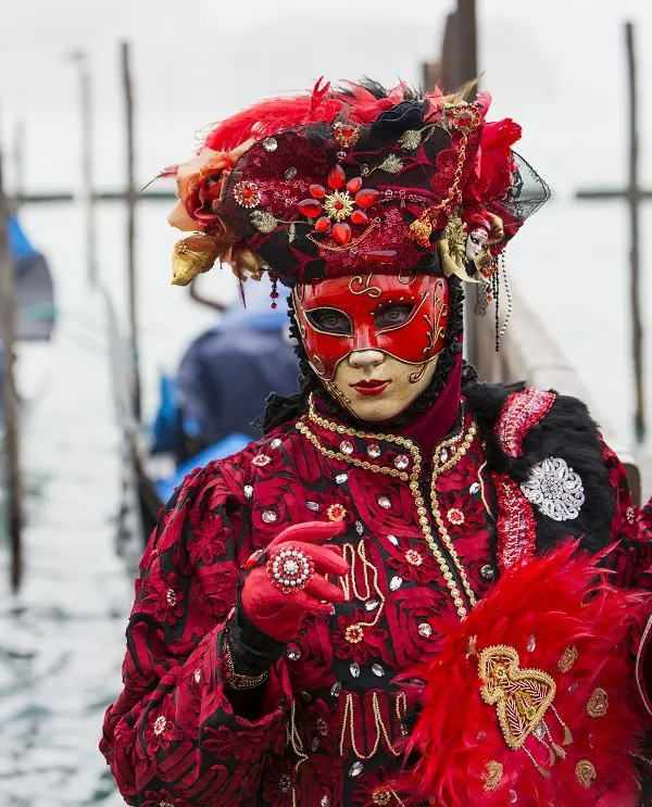 Traditional Venetian carnival mask