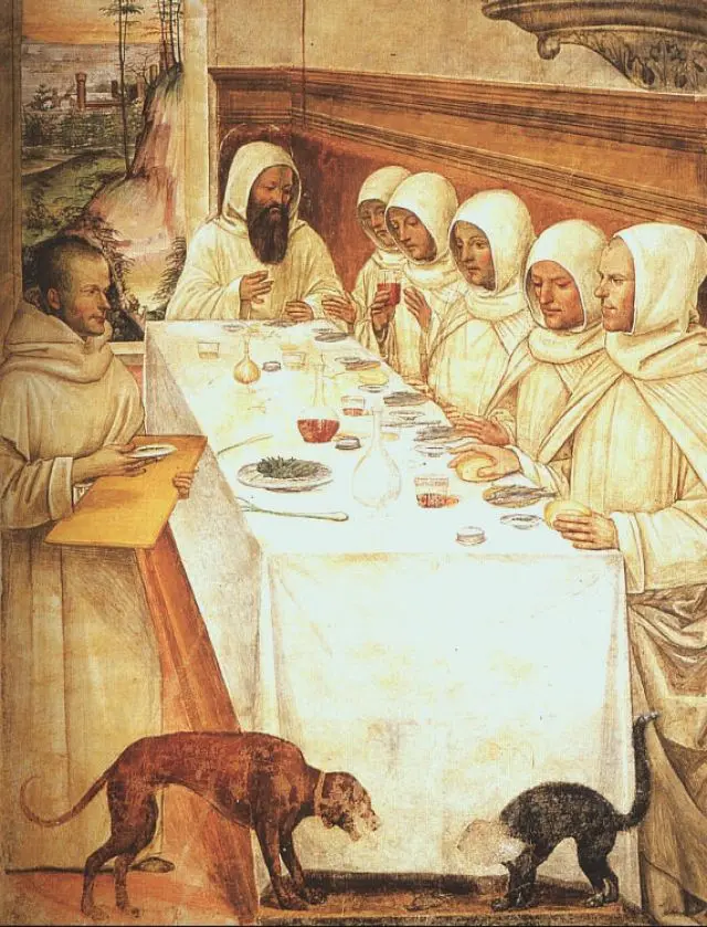 de zwarte kat van Monte Oliveto Maggiore