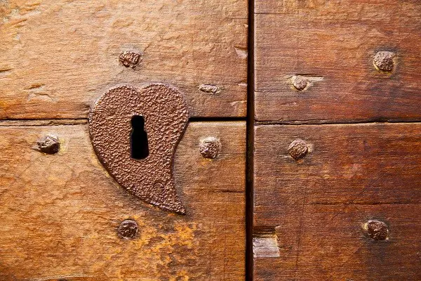 brown knocker and wood door castiglione