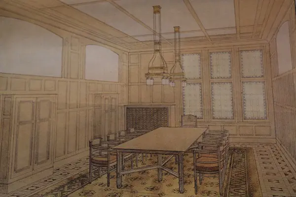 ontwerptekening-Burcht-Berlage-bestuurskamer