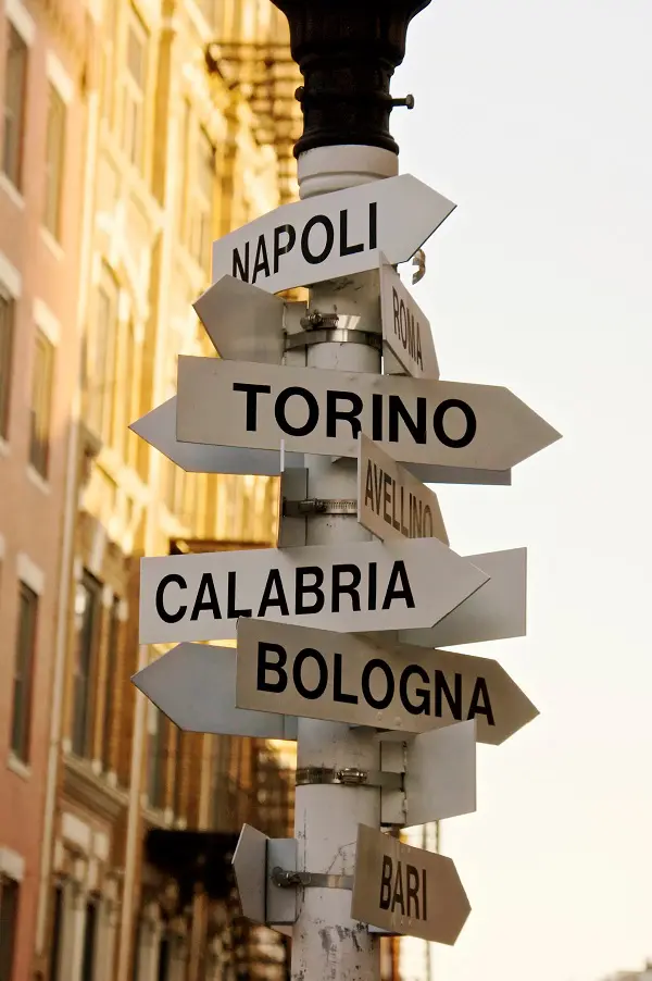 plaatsnamen-Italie