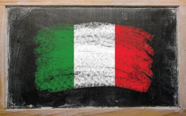 Italiaans-school-bord