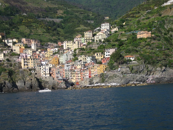 Met de boot bijna weer terug in Riomaggiore