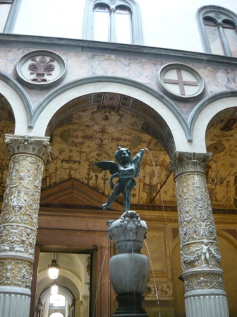 Putto op binnenplaats Palazzo Vecchio Florence